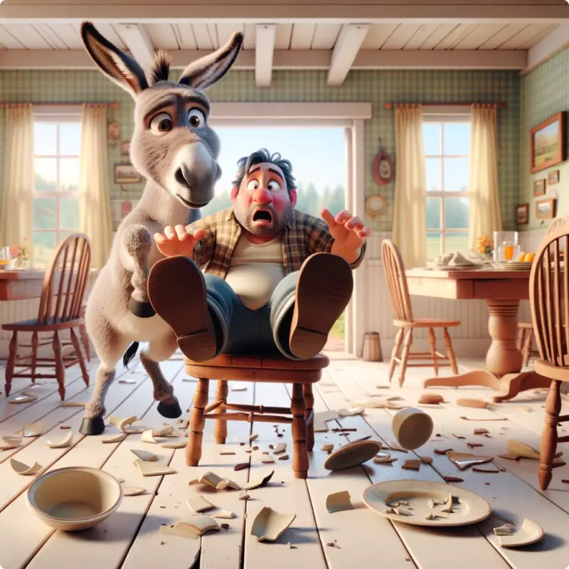 The Donkey and The Lapdog