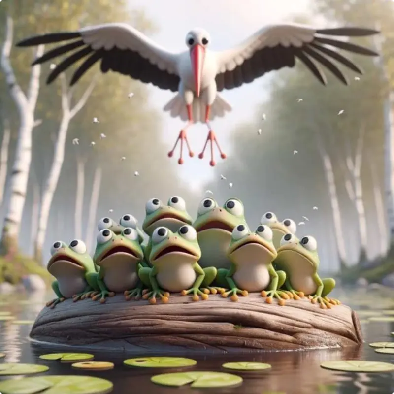 The Frogs Ask Zeus for a King