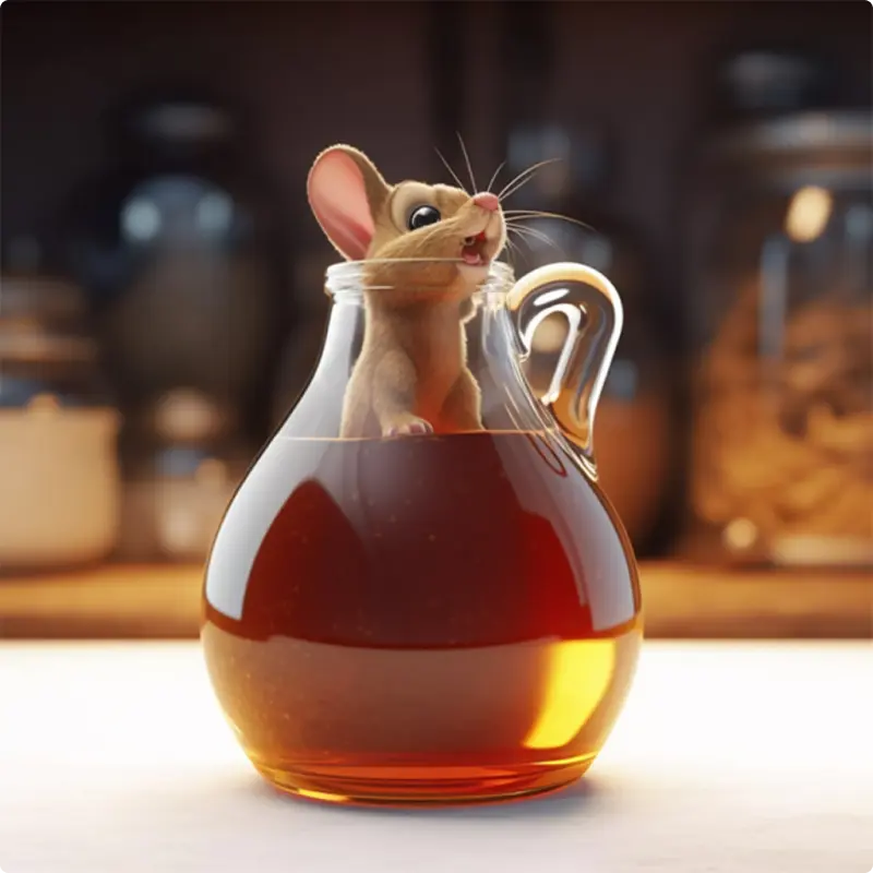 The Mouse in the Wine Jar and the Cat