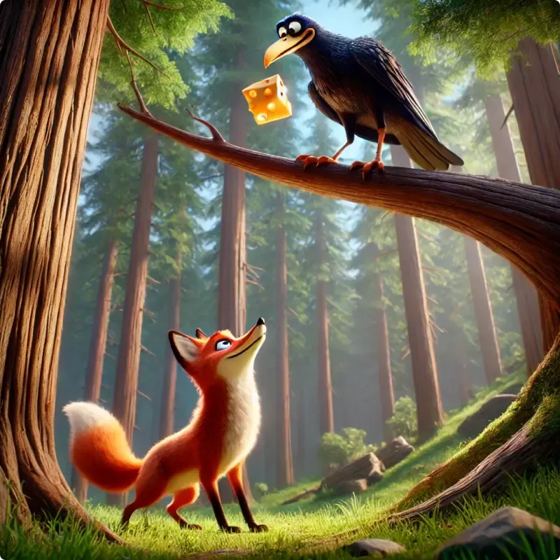 The Fox and The Crow - Esopo