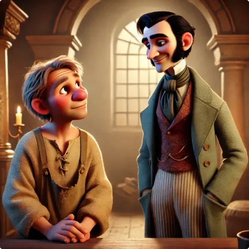 Colorful illustration of The Story of the Unlucky Days - a fable