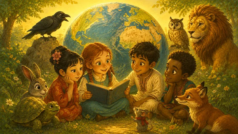 Fables from Around the World in Multiple Languages