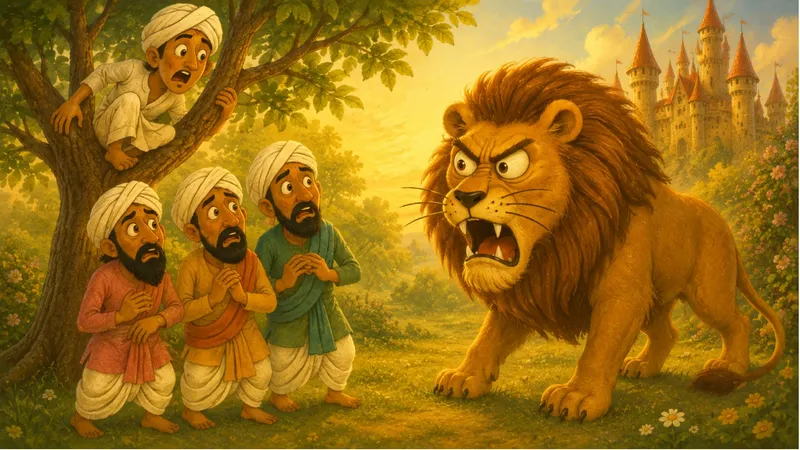 The Lion Makers: A Panchatantra Moral Story About Wisdom vs. Knowledge