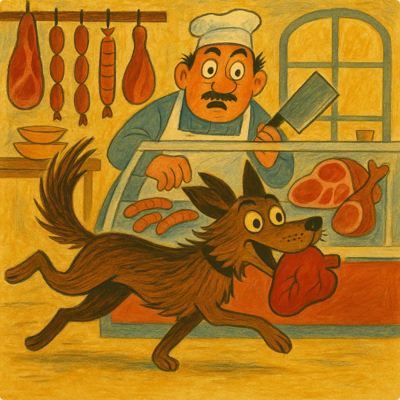 A Dog and A Butcher
