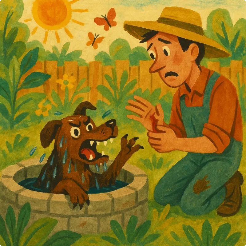 A Gardener and His Dog