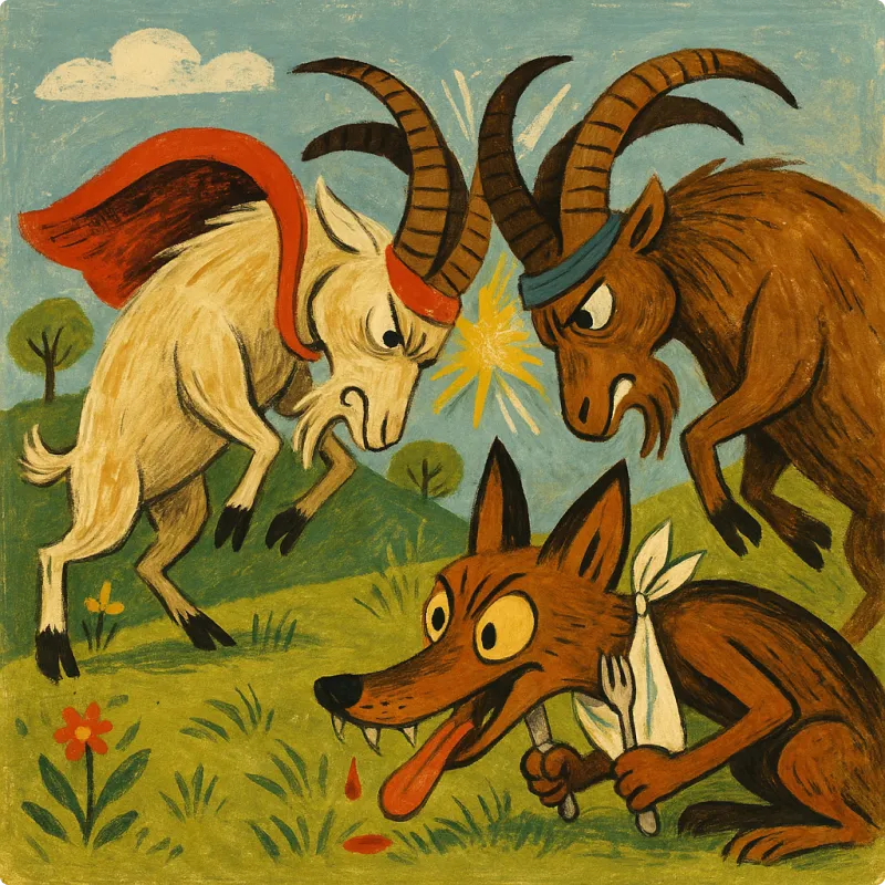 Fighting Goats and the Jackal