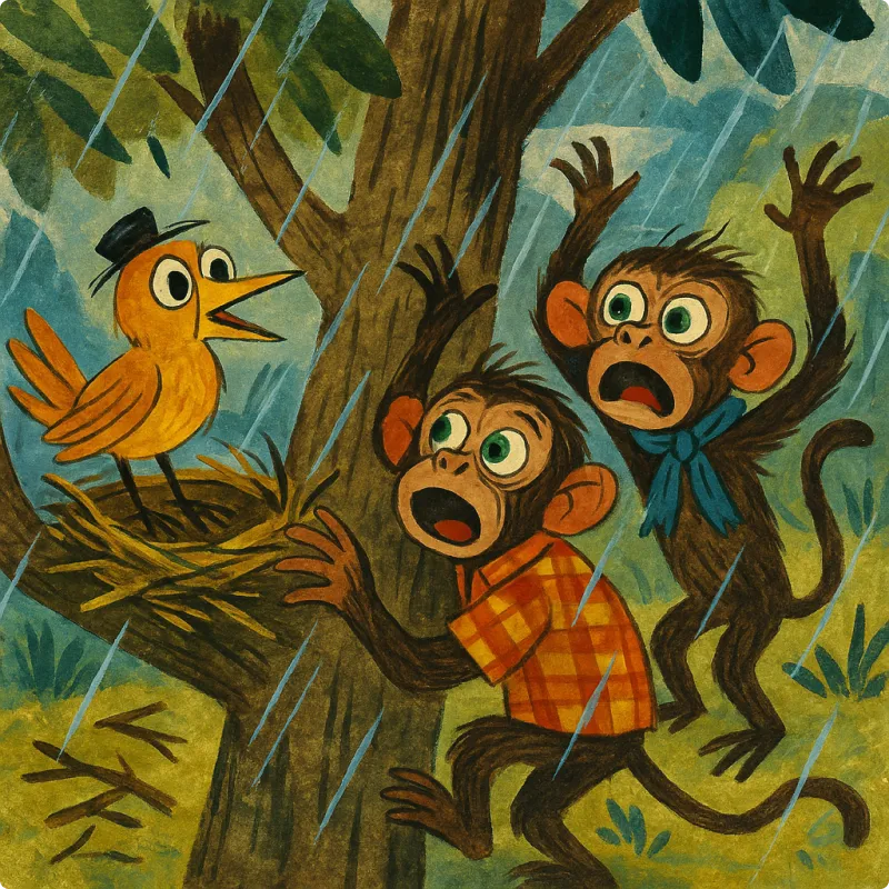 The Bird and the Monkeys