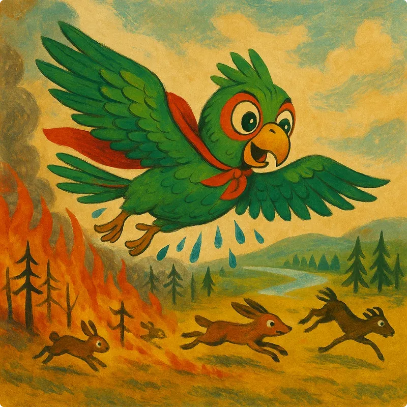 The Brave Little Parrot