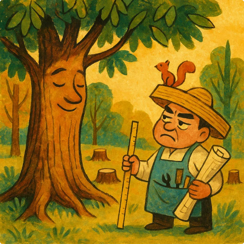 The Carpenter and the Oak Tree