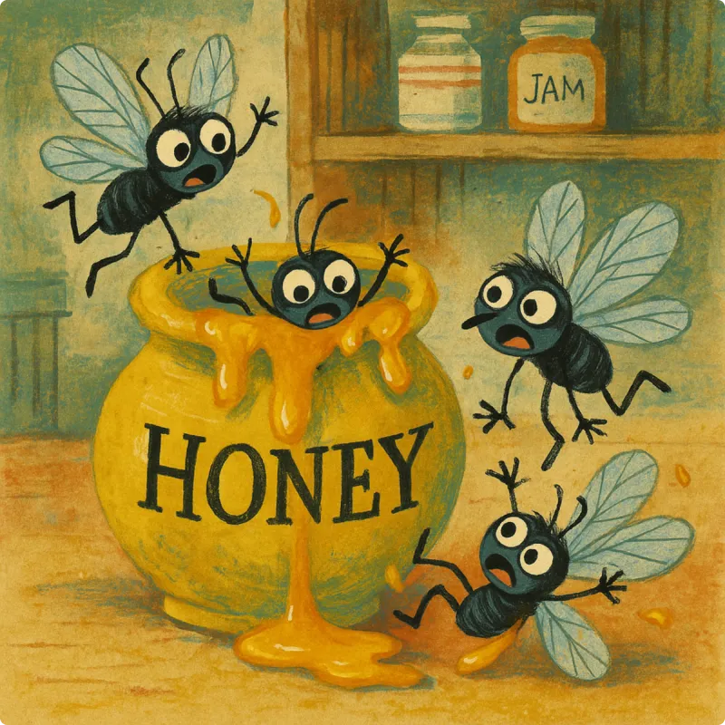 The Flies and The Honey Pot