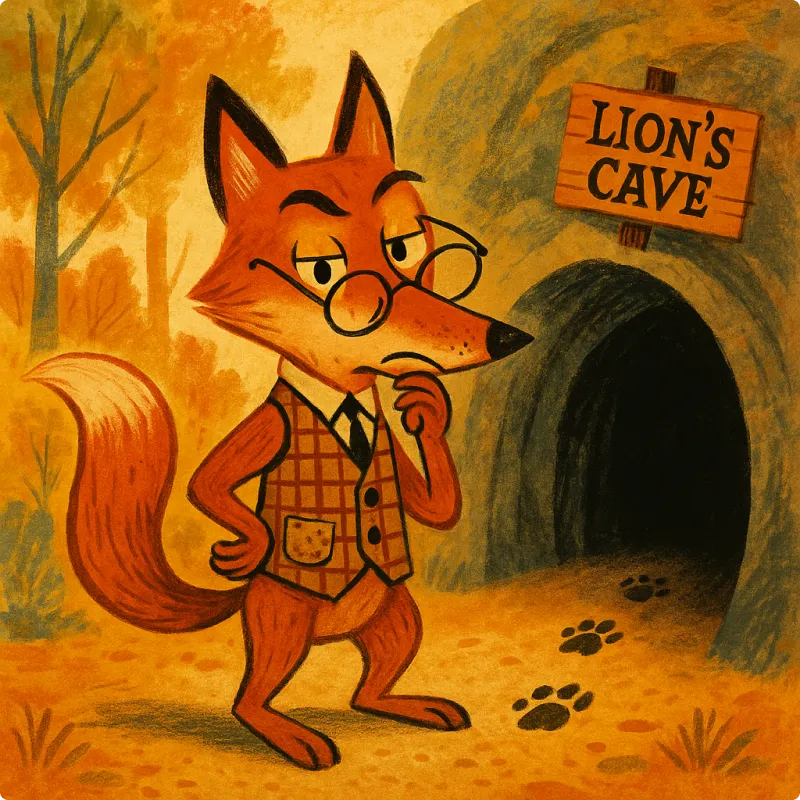 The Fox and The Sick Lion
