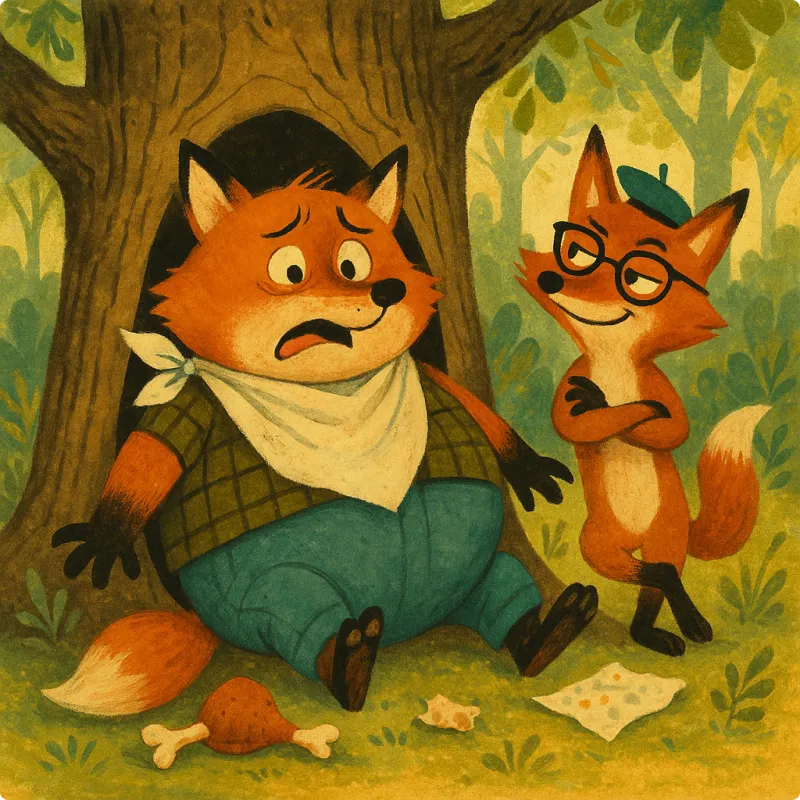The Fox with the Swollen Belly