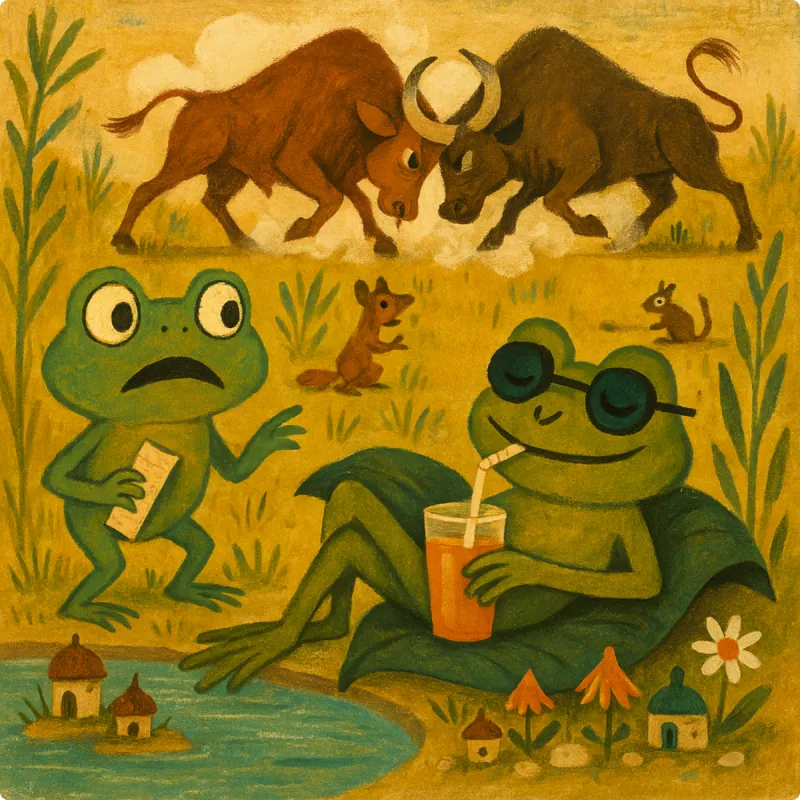 The Frogs and The Fighting Bulls