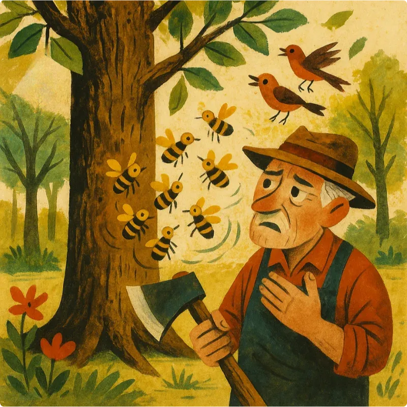 The Gardener and the Aged Tree