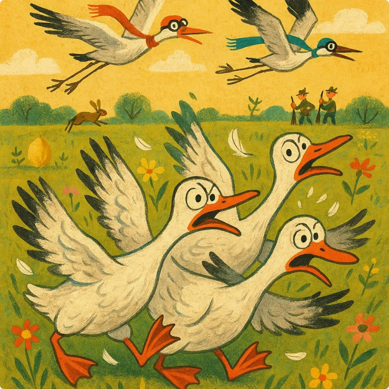 The Geese and The Cranes