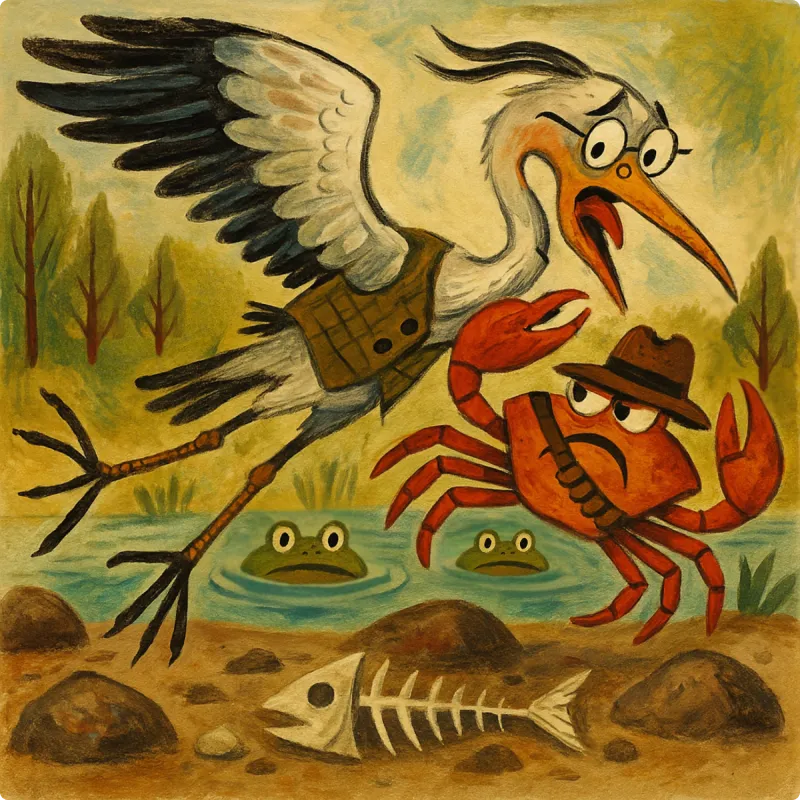 The Heron and the Crab