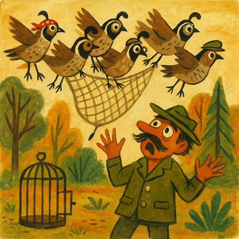 The Hunter and the Quails