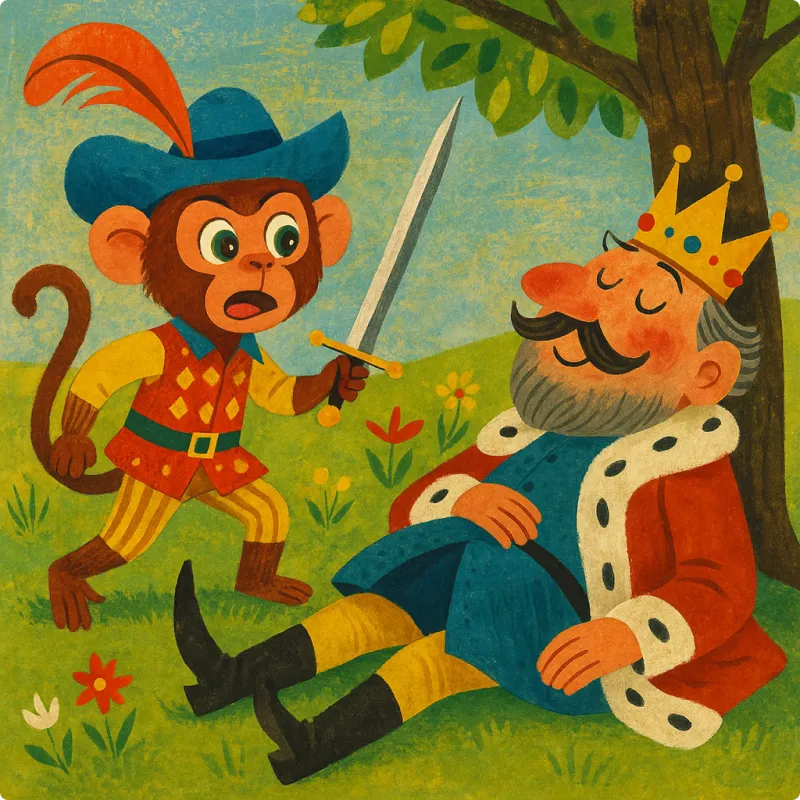 The King and the Foolish Monkey