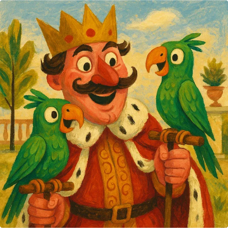 The King and The Parrots