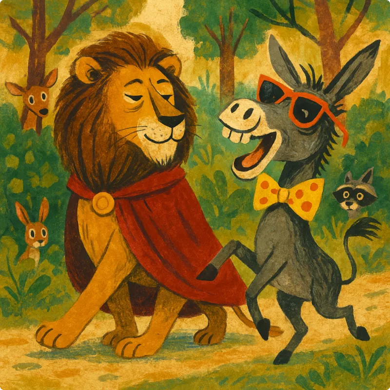 The Lion and A Donkey