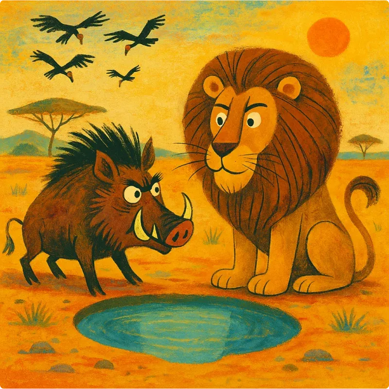 The Lion and The Boar