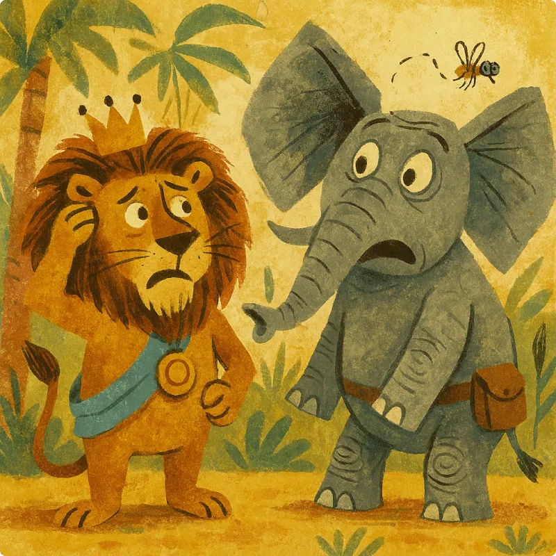 The Lion, Jupiter, and The Elephant