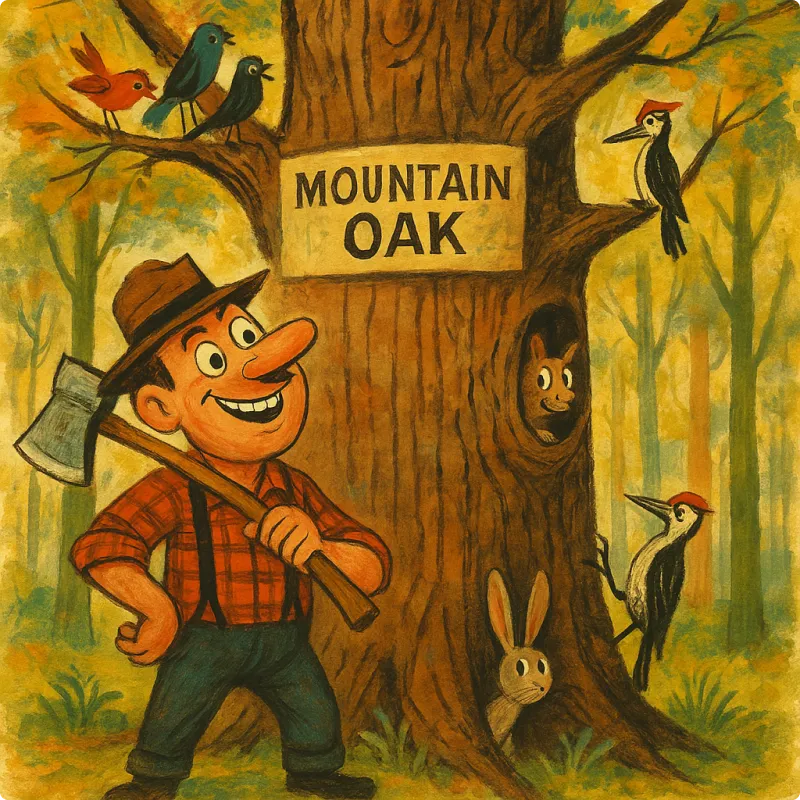 The Oak and the Woodcutter