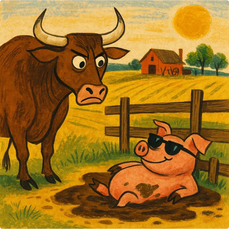 The Ox who Envied the Pig
