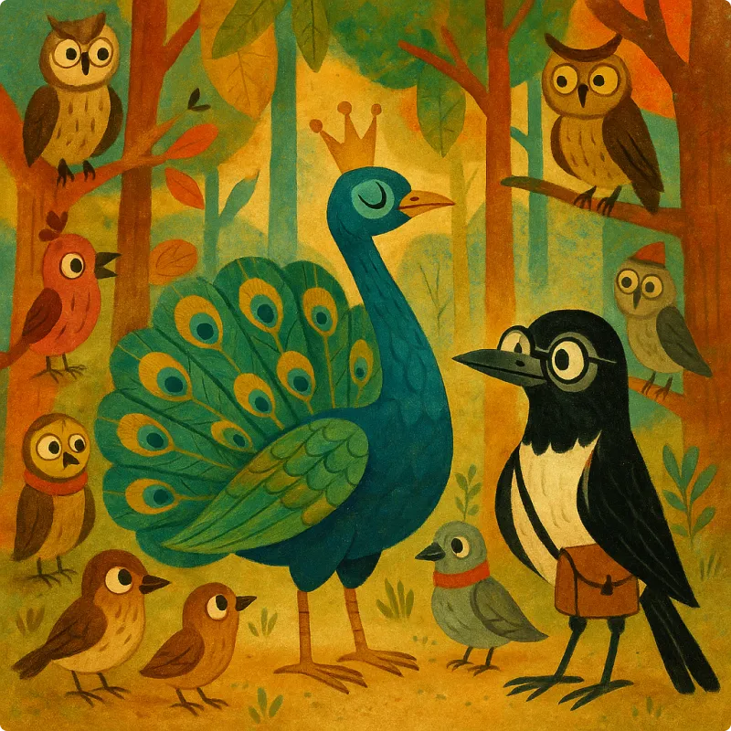 The Peacock and The Magpie