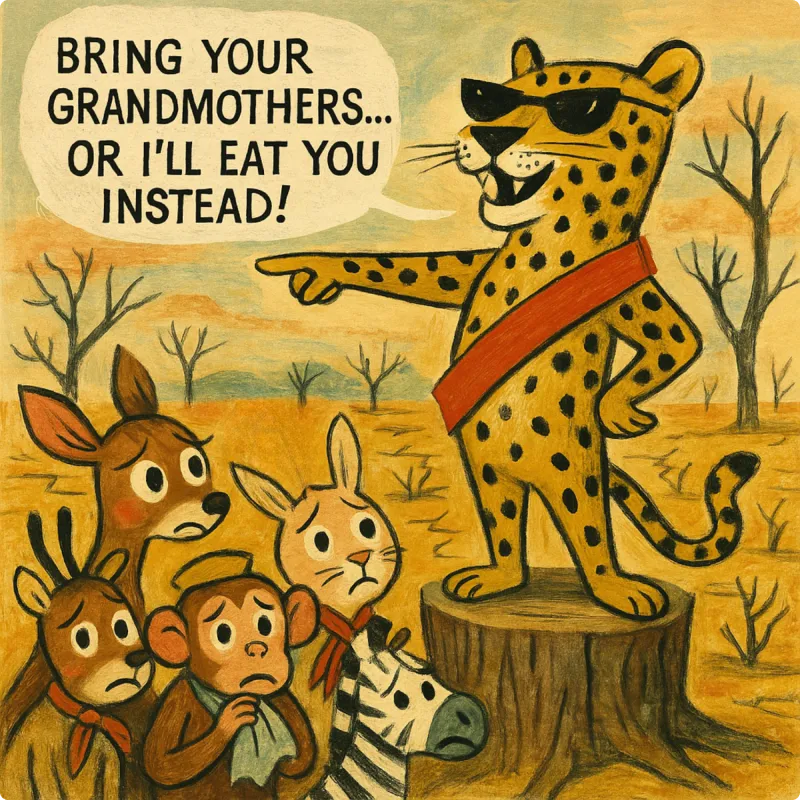 The Story of the Leopard, the Squirrel, and the Tortoise