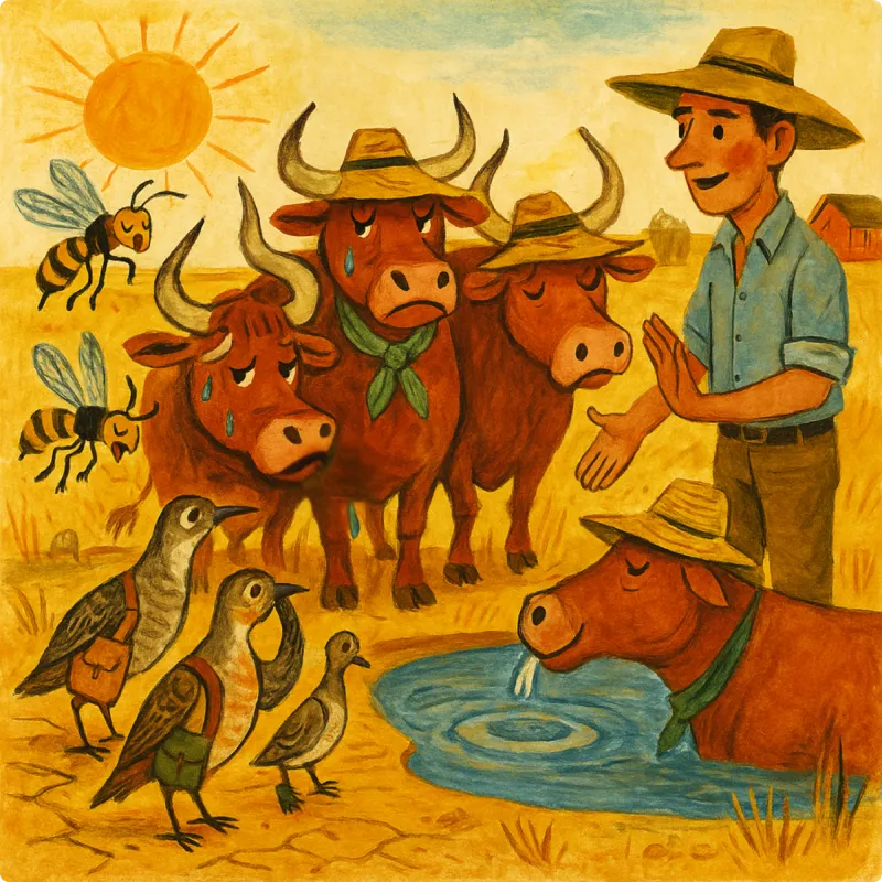 The Wasps, Partridges, and The Farmer