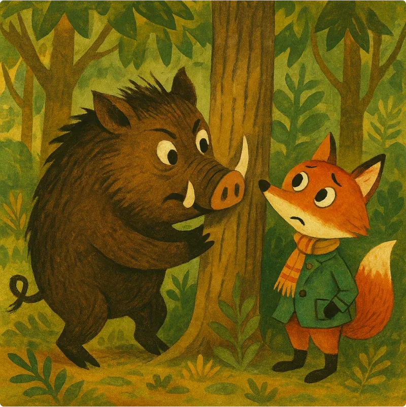 The Wild Boar and The Fox