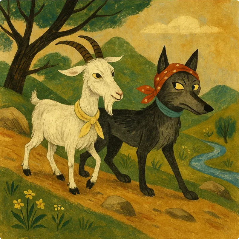 The Wise Goat and the Wolf
