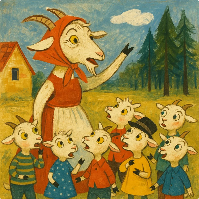 The Wolf and The Seven Little Kids